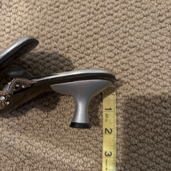 Silver Embellished Sandals - Picture 4 of 4